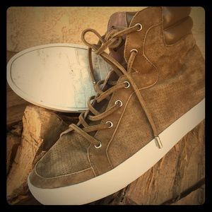 Joie Devon High Top suede sneaker